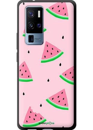 Чехол на vivo x50 pro plus розовый арбуз "4314b-2056-2448"