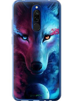 Чехол на xiaomi redmi 8 арт-волк "3999u-1806-2448"