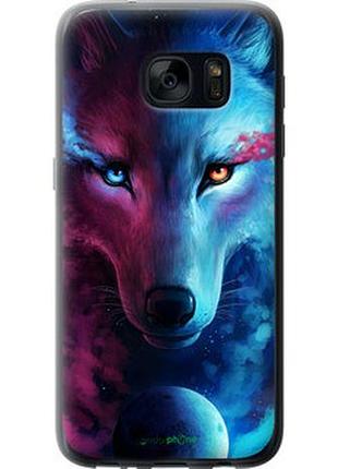 Чехол на samsung galaxy s7 g930f арт-волк "3999u-106-2448"