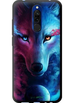 Чехол на xiaomi redmi 8 арт-волк "3999b-1806-2448"