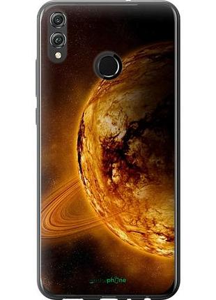 Чехол на huawei honor 8x жёлтый сатурн "170u-1596-10746"