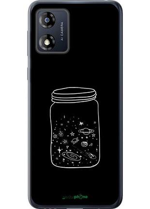 Чехол на motorola moto e13 космос в банке "4297u-3053-10746"