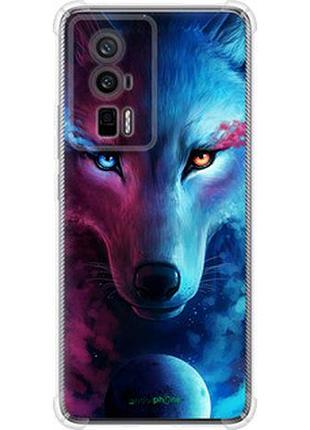 Чехол на xiaomi poco f5 pro 5g арт-волк "3999sp-3193-2448"