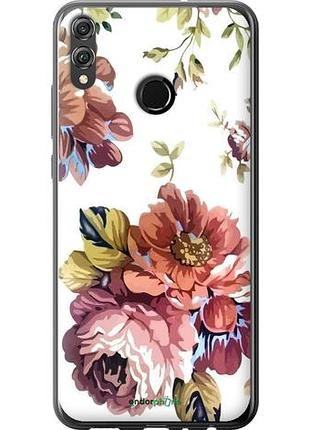 Чехол на huawei honor 8x vintage flowers "4333u-1596-10746"