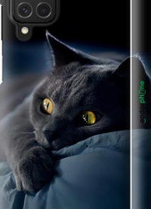 Чехол на samsung galaxy m62 дымчатый кот "825m-2263-2448"