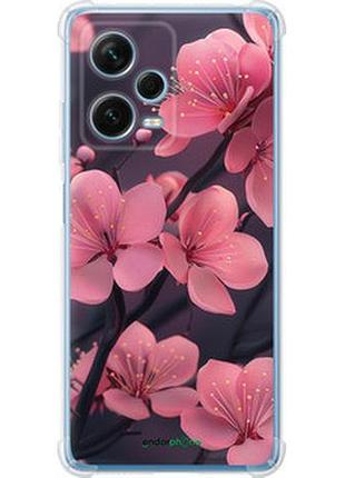 Чехол на xiaomi redmi note 12 pro+ 5g пурпурная сакура "6075sp-3612-2448"