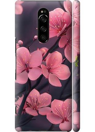 Чехол на sony xperia xz4 пурпурная сакура "6075m-1623-2448"