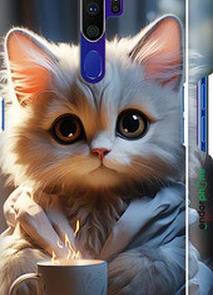 Чехол на oppo a9 2020 white cat "5646m-1865-2448"