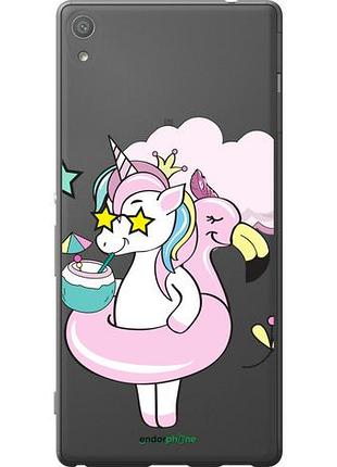 Чехол на sony xperia xa ultra dual f3212 crown unicorn "4660u-391-10746"