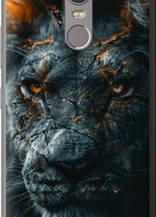 Чохол на lenovo k6 note плам'яний лев "6153t-453-2448"