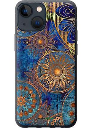 Чехол на iphone 13 mini золотой узор "678t-2373-2448"
