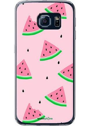Чехол на samsung galaxy s6 g920 розовый арбуз "4314t-80-2448"