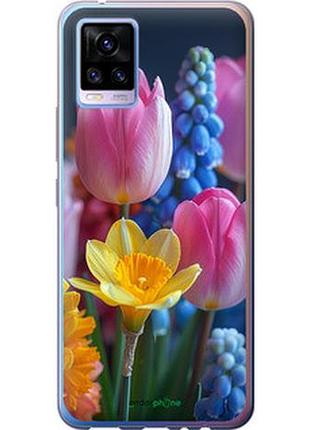 Чехол на vivo v20 весенние цветы "6058u-2127-2448"