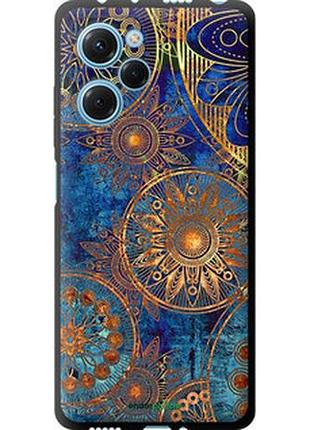 Чехол на xiaomi redmi note 12 pro speed золотой узор "678b-3334-2448"