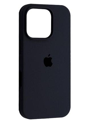 Чехол fiji silicone case для apple iphone 16 pro max бампер накладка soft touch с микрофиброй dark aubergine