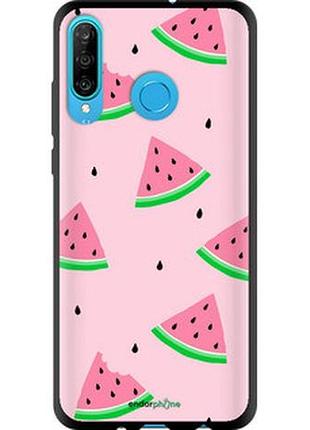 Чехол на huawei p30 lite розовый арбуз "4314b-1651-2448"