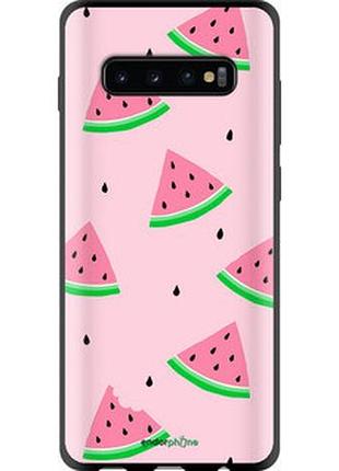 Чохол на samsung galaxy s10 plus рожевий кавун "4314b-1649-2448"