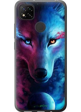 Чехол на xiaomi redmi 9c арт-волк "3999u-2035-2448"