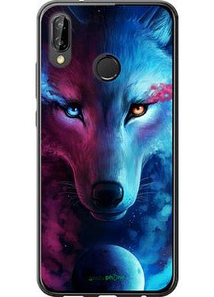 Чехол на huawei p20 lite арт-волк "3999t-1410-2448"