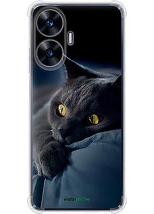 Чехол на realme c55 дымчатый кот "825sp-2992-2448"