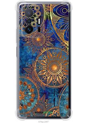 Чехол на xiaomi 11t золотой узор "678sp-2487-2448"