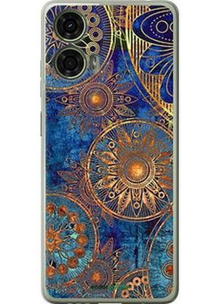 Чехол на motorola moto g24 золотой узор "678u-3659-2448"