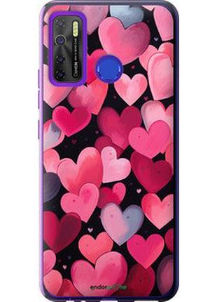 Чехол на tecno camon 15 сердечки 4 "5662u-2405-2448"
