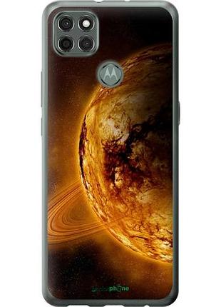 Чехол на motorola g9 power жёлтый сатурн "170u-2229-10746"