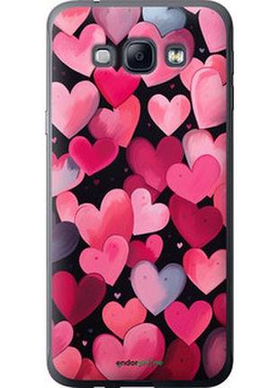 Чехол на samsung galaxy a8 a8000 сердечки 4 "5662u-135-2448"