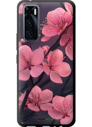 Чехол на vivo v20 se пурпурная сакура "6075b-2128-2448"