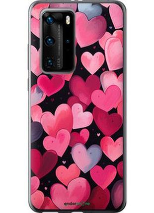 Чехол на huawei p40 pro сердечки 4 "5662u-1839-2448"