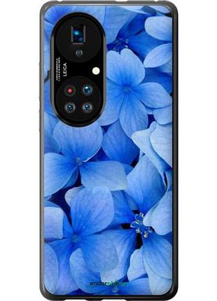 Чехол на huawei p50 синие цветы "526u-2292-10746"