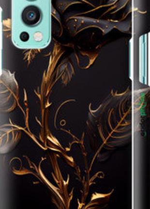 Чехол на oneplus nord 2 роза 3 "5552m-2468-2448"