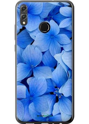 Чохол на huawei honor 8x сині квіти "526u-1596-10746"