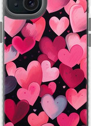 Чехол на iphone 15 plus сердечки 4 "5662pc-3097-2448"
