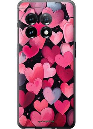 Чехол на oneplus 11 сердечки 4 "5662u-2940-2448"