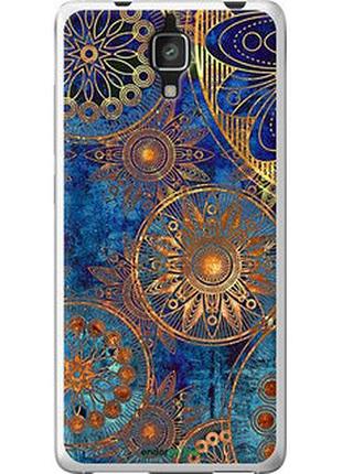 Чехол на xiaomi mi4 золотой узор "678t-163-2448"
