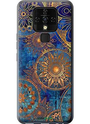 Чехол на tecno camon 16 se ce7j золотой узор "678u-2398-2448"