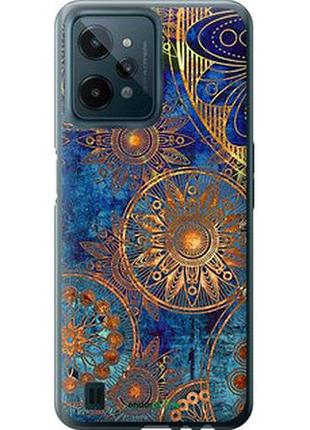 Чехол на realme c31 золотой узор "678u-2593-2448"