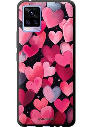 Чехол на vivo v20 сердечки 4 "5662b-2127-2448"