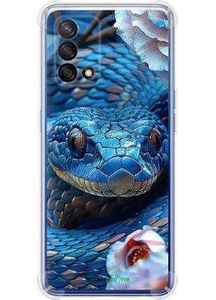 Чехол на oppo a74 blue snake "6079sp-2305-2448"