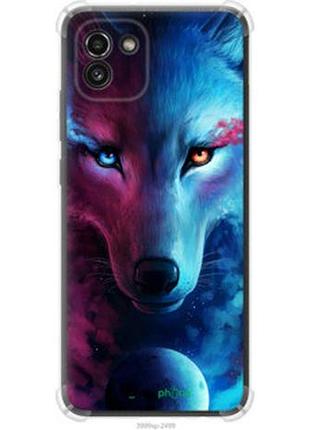 Чехол на samsung galaxy a03 a035f арт-волк "3999sp-2499-2448"