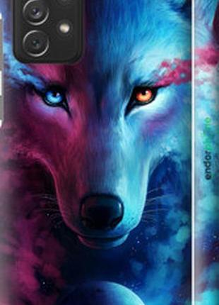 Чехол на samsung galaxy a72 a725f арт-волк "3999m-2247-2448"