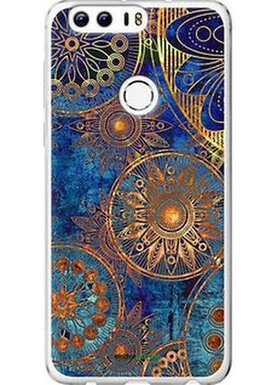 Чехол на huawei honor 8 золотой узор "678u-351-2448"