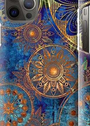 Чехол на iphone 12 pro max золотой узор "678m-2054-2448"