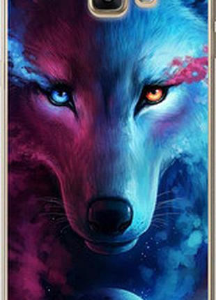 Чехол на samsung galaxy a9 a9000 арт-волк "3999u-107-2448"