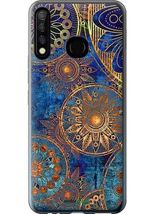Чохол на tecno camon 12 cc7 золотий візерунок "678u-2432-2448"