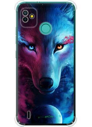 Чехол на tecno pop 5 bd2p арт-волк "3999sp-2412-2448"
