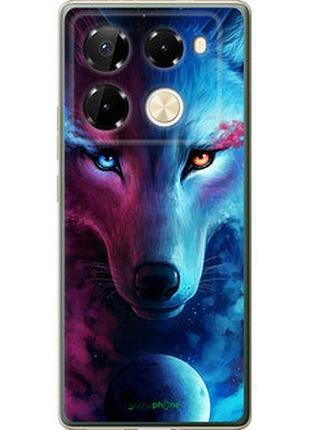 Чехол на infinix note 40 pro 4g арт-волк "3999u-3691-2448"