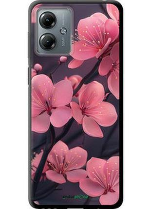 Чехол на motorola moto g14 пурпурная сакура "6075b-3197-2448"